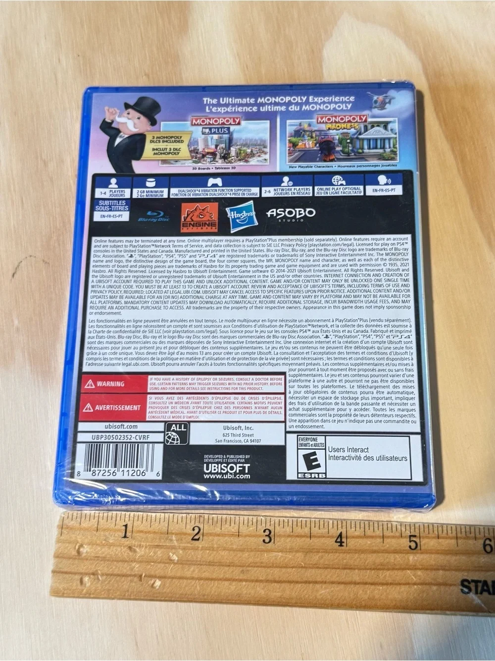Monopoly Family Fun Pack Sony PlayStation 4 Sealed Brand New Read Description!